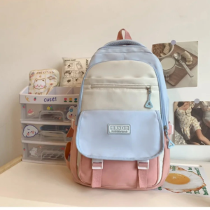 Triple Tone Multi Pocket Backpack